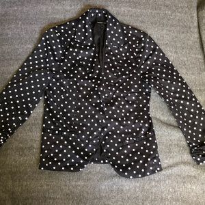 Polka dotted blazer